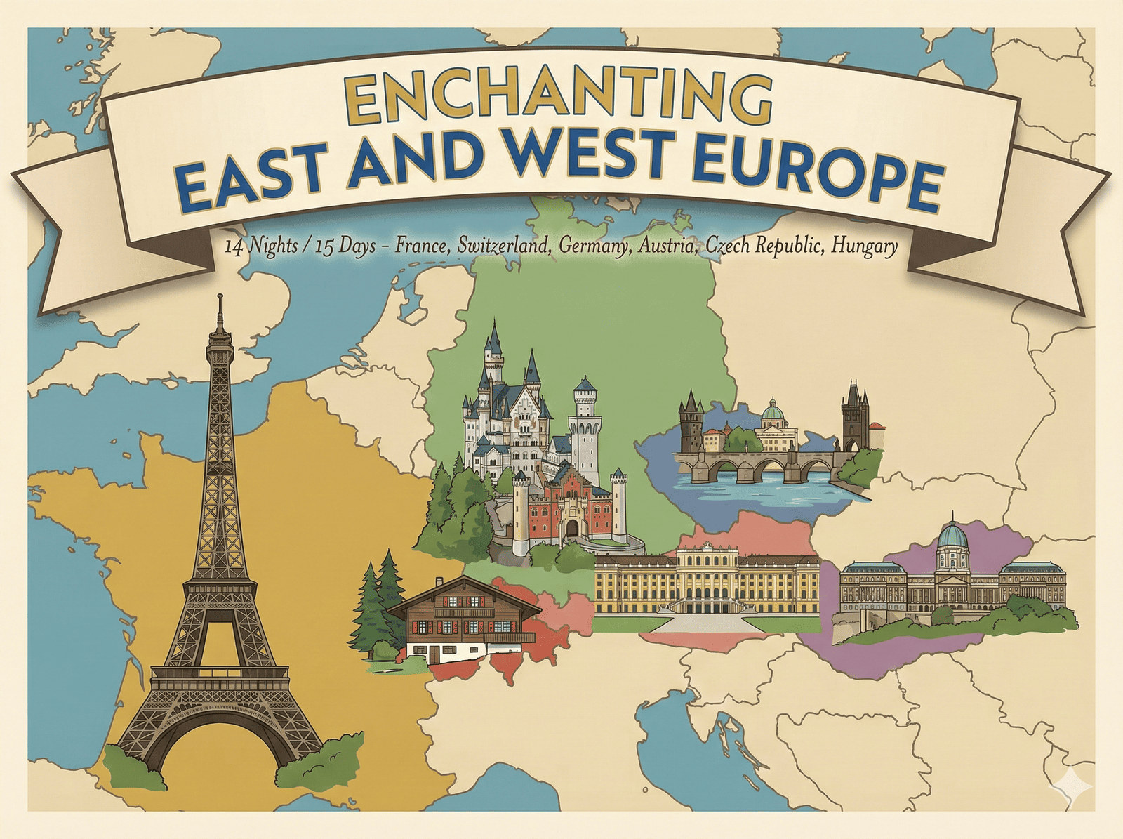 Enchanting East and West Europe